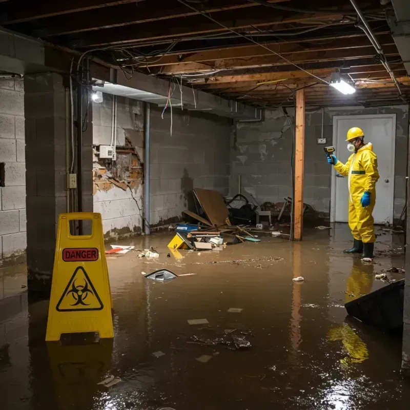 Flooded Basement Electrical Hazard in Goulds, FL Property